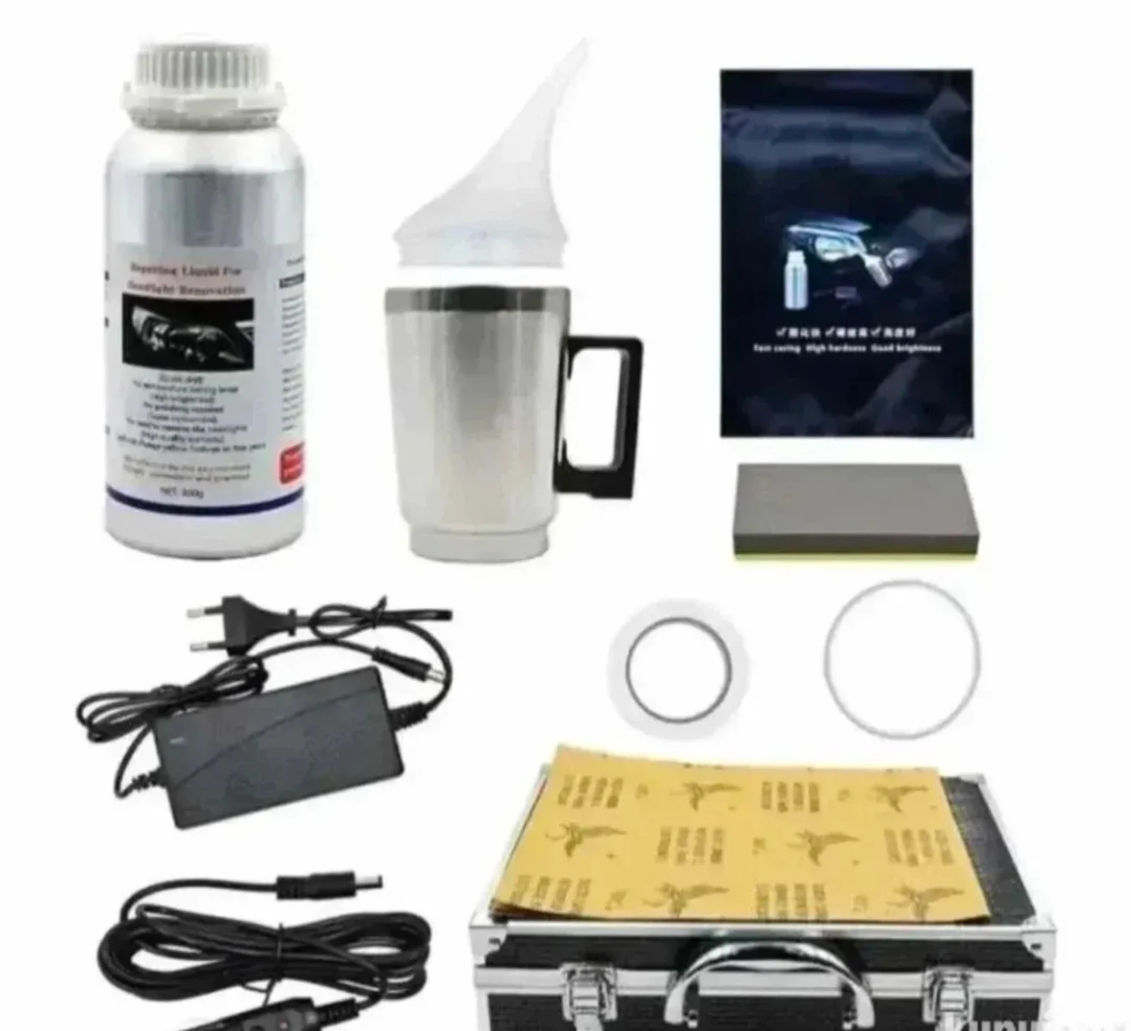 Set za poliranje farova polimerizaciju kofer 800ml